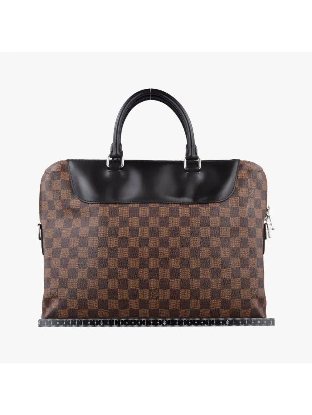 Louis Vuitton Pdj Porte Documents Jules Ebene Noir Damier Canvas Leather